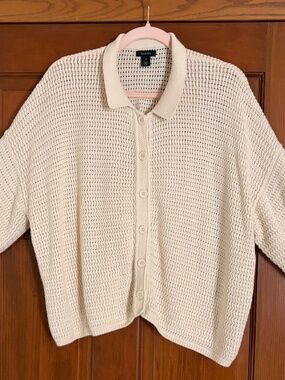 Halogen Cotton Cardigan XL